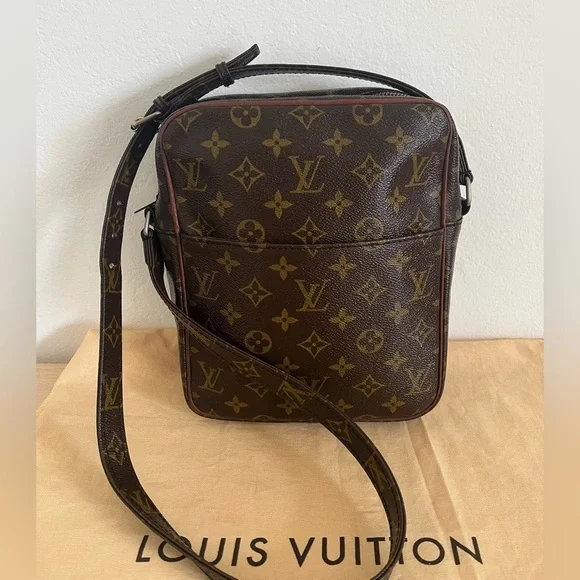 Louis Vuitton Marceau Shoulder Crossbody Messenger Bag Unisex Rare 1970-80 EUC - Picture 3 of 17